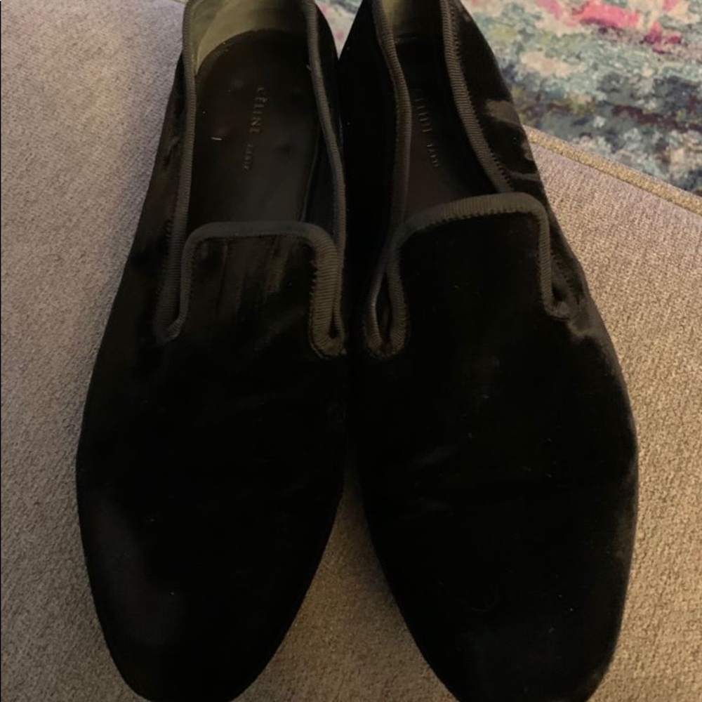Celine women’s Velvet Loafers